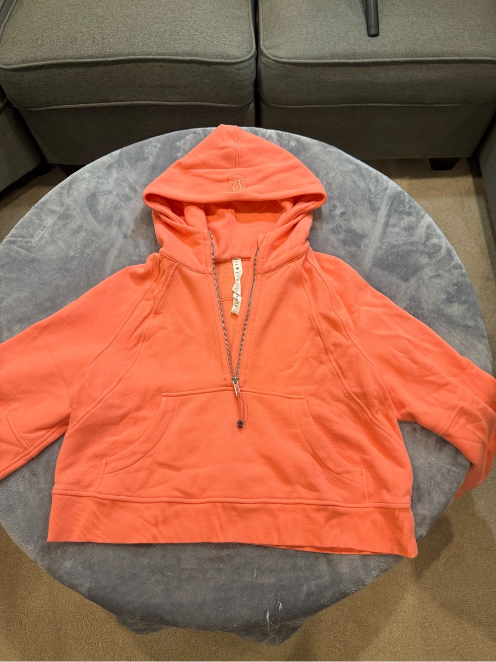 Lululemon Scuba Oversized Half-Zip Hoodie in Raspberry Cream
